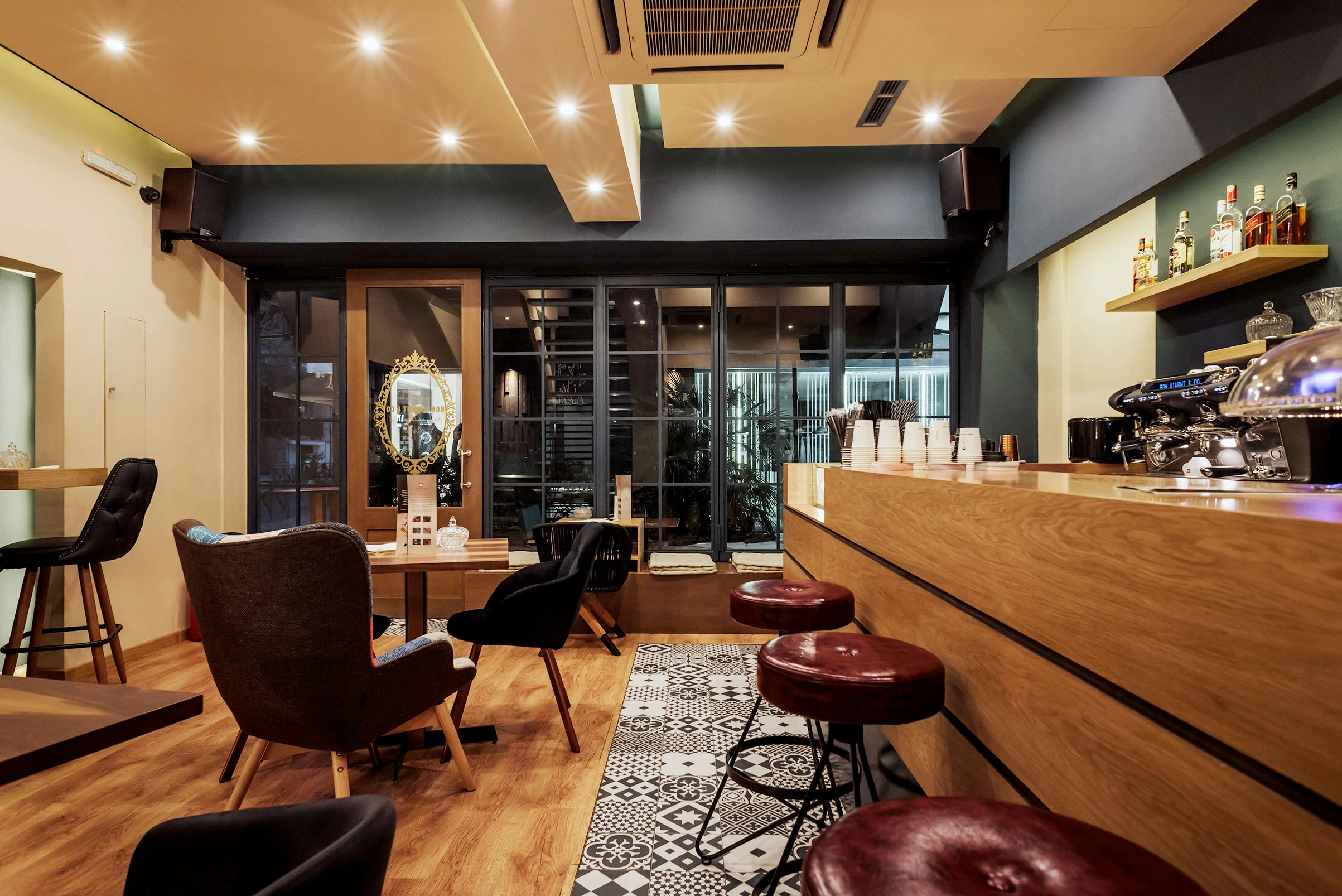 BON VIVANT & CO (PEIRAEUS) custom furniture project by Spanopoulos Furniture